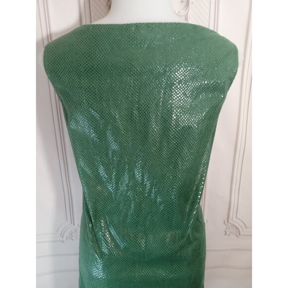 Custo Barcelona Green Sequin Glitter Knee Length Shift Dress Sz 2 - Picture 6 of 8